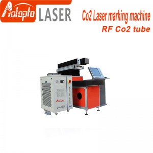 Лазерна машина за маркиране на метални тръби Co2 50w 100w co2 машини за лазерно маркиране Co2 Rf Metal Tube